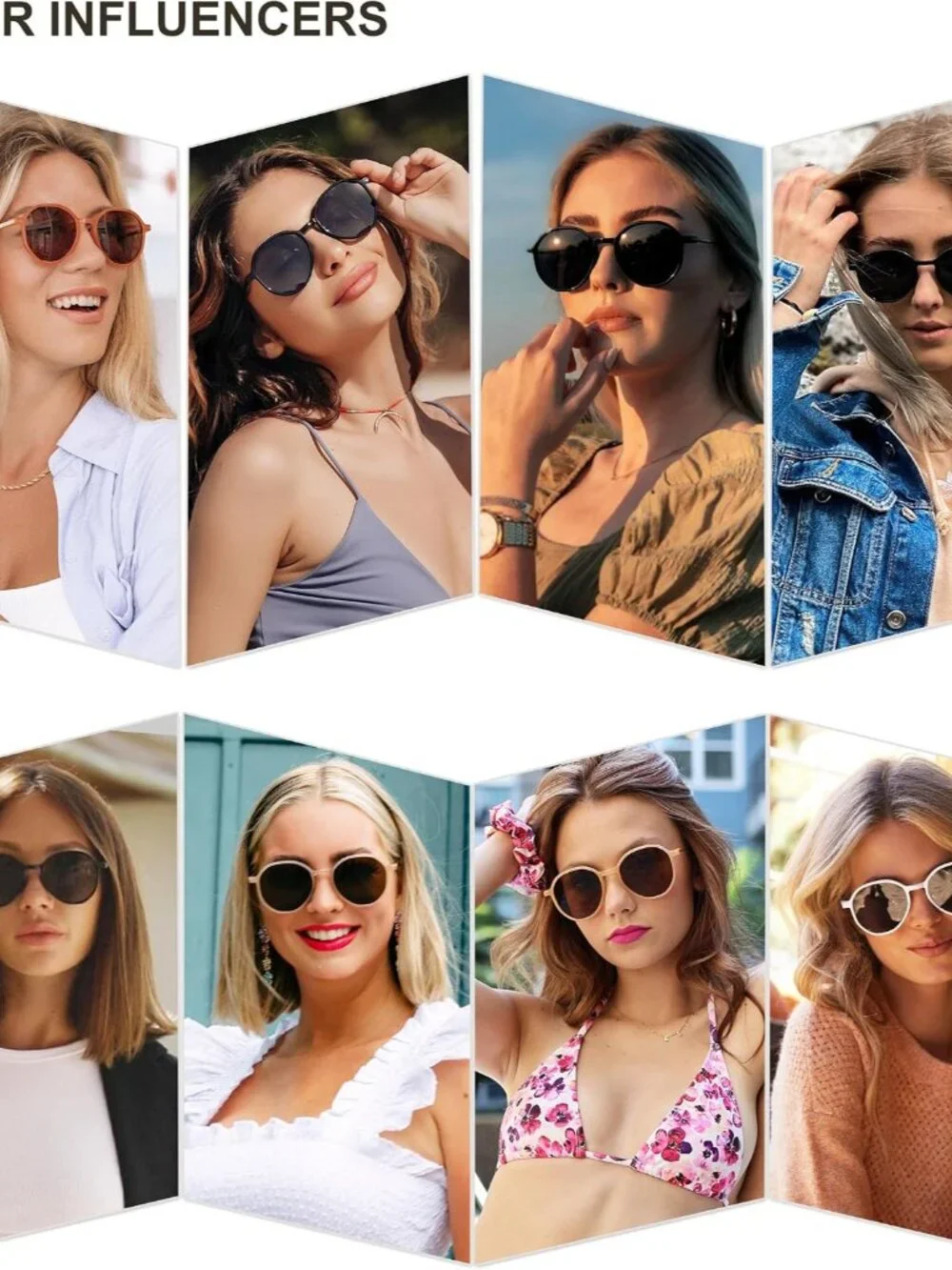 Trendy Designer Women’s Sunglasses - Full-Frame Hexagon Round with UV400 Lens
